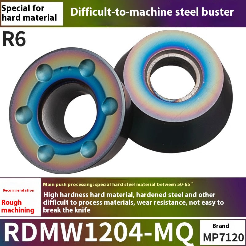 6009 CNC milling inserts RPMW carbide R5 machining center R4 milling machine R6 milling inserts RPMT round cutter grain cutting tools Shandong Denso Pricision Tools Co.,Ltd.